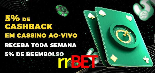 Promoções do cassino ao Vivo rrbet